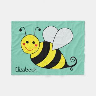 Cobertor De Velo Bonito Bumble a abelha personalizada