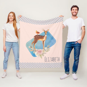 Cobertor De Velo Bonito Castanho Descoberto com Pássaro e Rosas