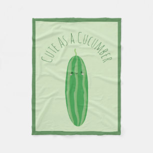 Cobertor De Velo Bonito como um pepino Kawaii engraçado Cutecumber