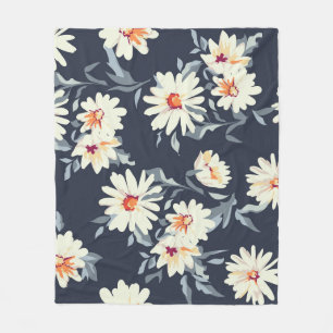 Cobertor De Velo Bonito Daisy Floral: Impressão sem costura