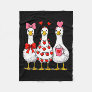 Cobertor De Velo Bonito Divertido Só Um Amor Ganso Pato Amantes Do