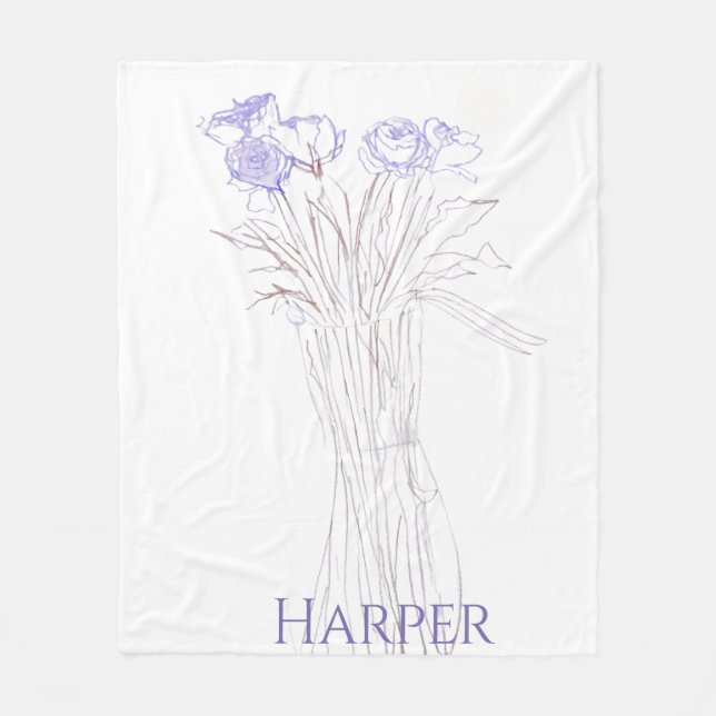 Cobertor De Velo Bonito Eixo Mínimo Moderno Para Mulheres (Frente)