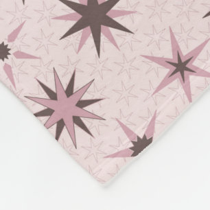 Cobertor De Velo Bonito Estrelas Geo Rosa - padrão.