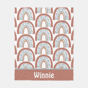 Cobertor De Velo Bonito Moderno Boho Íris Neutro