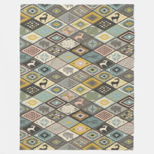 Cobertor De Velo Bonito padrão étnico