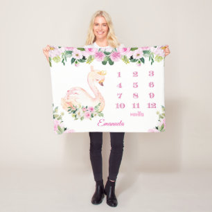 Cobertor De Velo Bonito Princesa Nome Bebê Meses Meninas