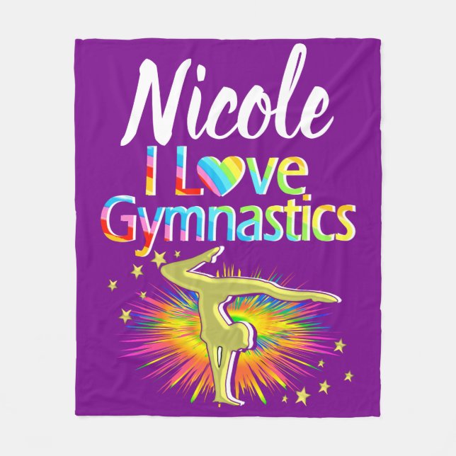 COBERTOR DE VELO BONITO PÚPULO EU AMO GINÁSTICO DESIGN (Frente)