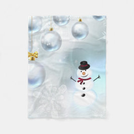 Cobertor De Velo Bonito Snowman Feliz