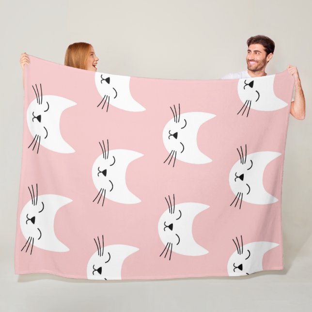 Cobertor De Velo Bons desenhos animados Gatos sem costura padrão (In Situ)