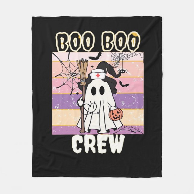 Cobertor De Velo Boo Boo Crew Halloween Enfermeira Fantasma Essenci (Frente)