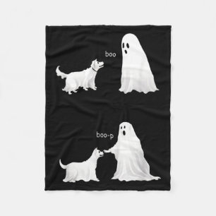 Cobertor De Velo Boo Boo-P Dog Fantasma Halloween
