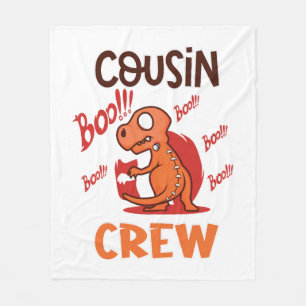 Cobertor De Velo Boo Cousin Crew Halloween Dinosaur Spookume
