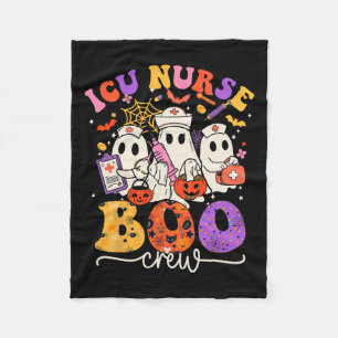 Cobertor De Velo Boo Crew Enfermeira Engraçada Fantasma Halloween