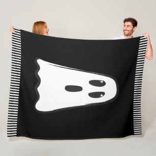 Cobertor De Velo BOO! Fantasma Bonito Assustador Halloween Preto Br