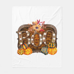 Cobertor De Velo Boo Halloween