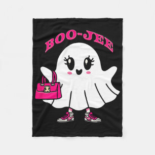 Cobertor De Velo Boo-jee Engraçado Fantasma Rosa Halloween