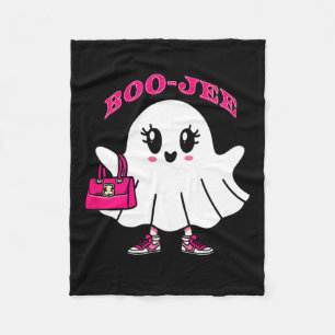Cobertor De Velo Boo-jee Engraçado Fantasma Rosa Halloween