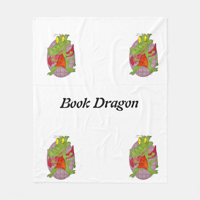 Cobertor De Velo Book Dragon Fleece Blanket por Sommer Hamilton (Frente)