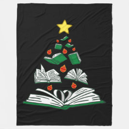 Cobertor De Velo Bookish Christmas Tree III