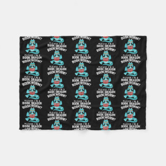 Cobertor De Velo Bookworm Por Favor Sou Um Dragão De Livro Lendo En