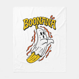 Cobertor De Velo Boonana Fantasma Banana Halloween Bonito