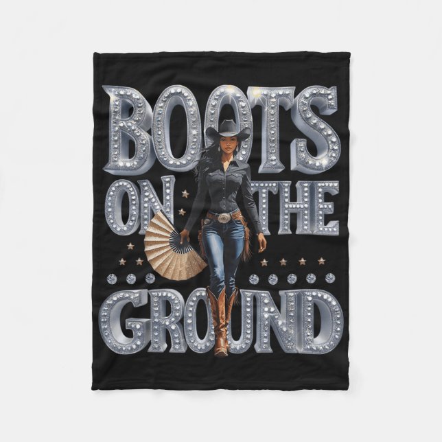Cobertor De Velo Boot No Ground Linedance Western Cowgirl Boot (Frente)