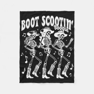Cobertor De Velo Boot Scootie Retro Western Skeleton Dancin