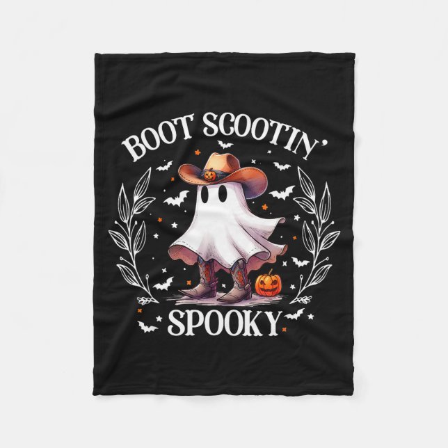 Cobertor De Velo Boot Scootin Soky Retro Western Funny Halloween Cu (Frente)