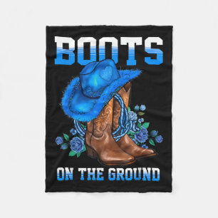 Cobertor De Velo Boots On Ground Country Western Cowboy