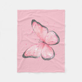 Cobertor De Velo borboleta brilhante rosa