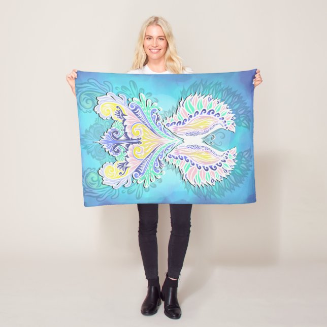 Cobertor De Velo Borboleta Mística Pastel | Eethal Boho Fantasy (In Situ)