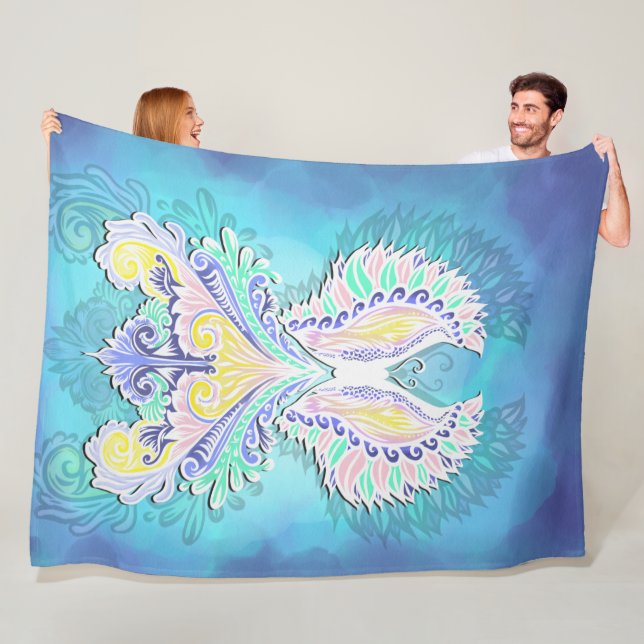 Cobertor De Velo Borboleta Mística Pastel | Eethal Boho Fantasy (In Situ)