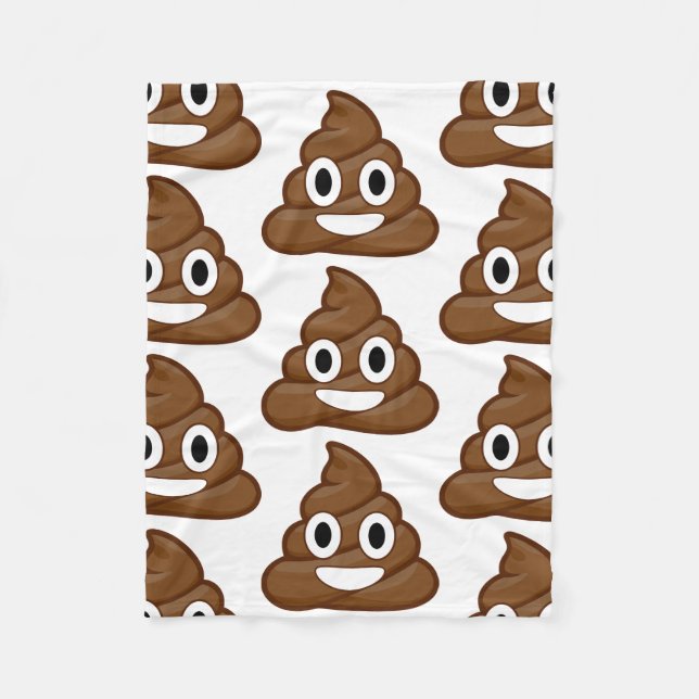 Cobertor De Velo borboleta poop emoji (Frente)