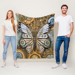 Cobertor De Velo Borboleta Steampunk