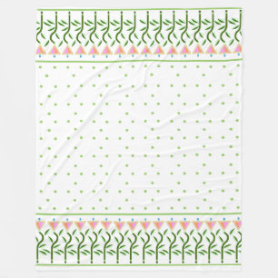 Cobertor De Velo Borda bonito das tulipas estilizadas