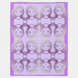 Cobertor De Velo Bordado de Senhoras Espelhadas