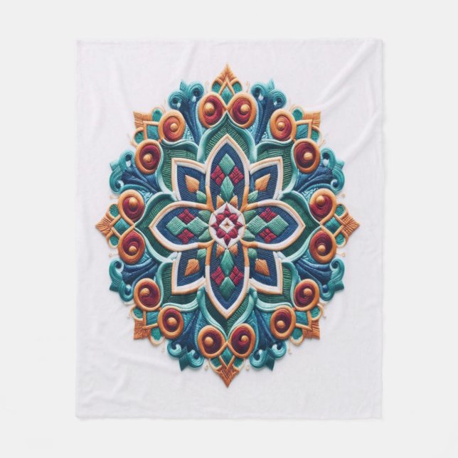 Cobertor De Velo Bordado do eterno nº 10 (Frente)