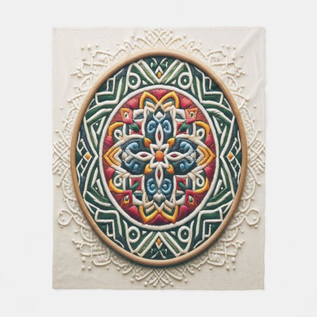 Cobertor De Velo Bordado do eterno nº 4 (Frente)