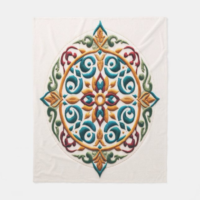 Cobertor De Velo Bordado do eterno nº 7 (Frente)