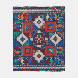 Cobertor De Velo Bordado Tradicional da Palestina Tatreez colorido