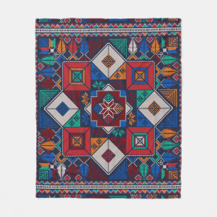 Cobertor De Velo Bordado Tradicional da Palestina Tatreez colorido