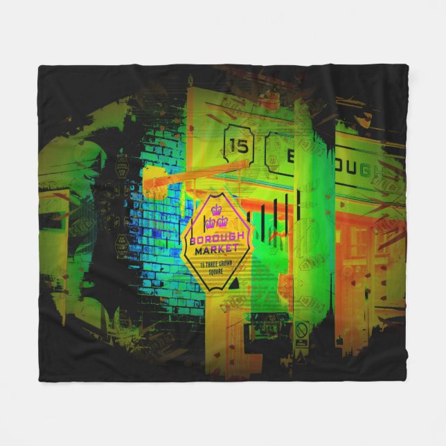 Cobertor De Velo Borough Market - Londres, Inglaterra (Frente (Horizontal))