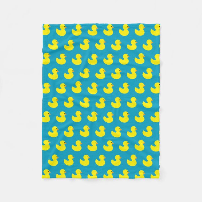 Cobertor De Velo Borracha Ducky Patterno Fleece Blanket (Frente)