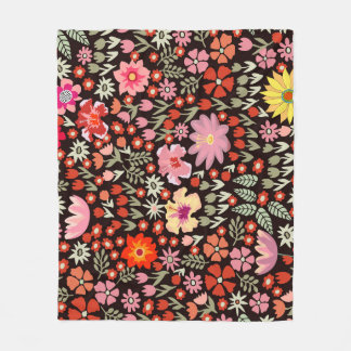 Cobertor De Velo Borracha: Floral Vintage Invisível.