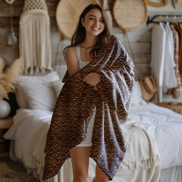 Cobertor De Velo Borre Viking Style Faux Leather Patterno