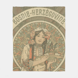 Cobertor De Velo Bósnia e Herzegovina por Alphonse Mucha (1900)