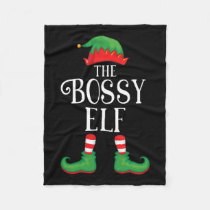 Cobertor De Velo Bóssy Elf Matching Group Xmas Funny Family Christy