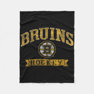 Cobertor De Velo Boston Bruins Hockey Vintage Dark Heather