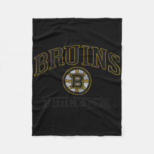 Cobertor De Velo Boston Bruins Vintage Hóquei Cinza Licenciado Ofic