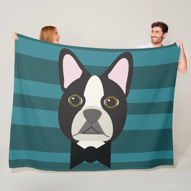 Cobertor De Velo Boston Terrier (In Situ)